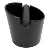 Coffee Knock Box Splashing Proof Plastic Anti Slip Bottom Sock Absorption Coffee Grounds Knock Box with Knock Bar Black