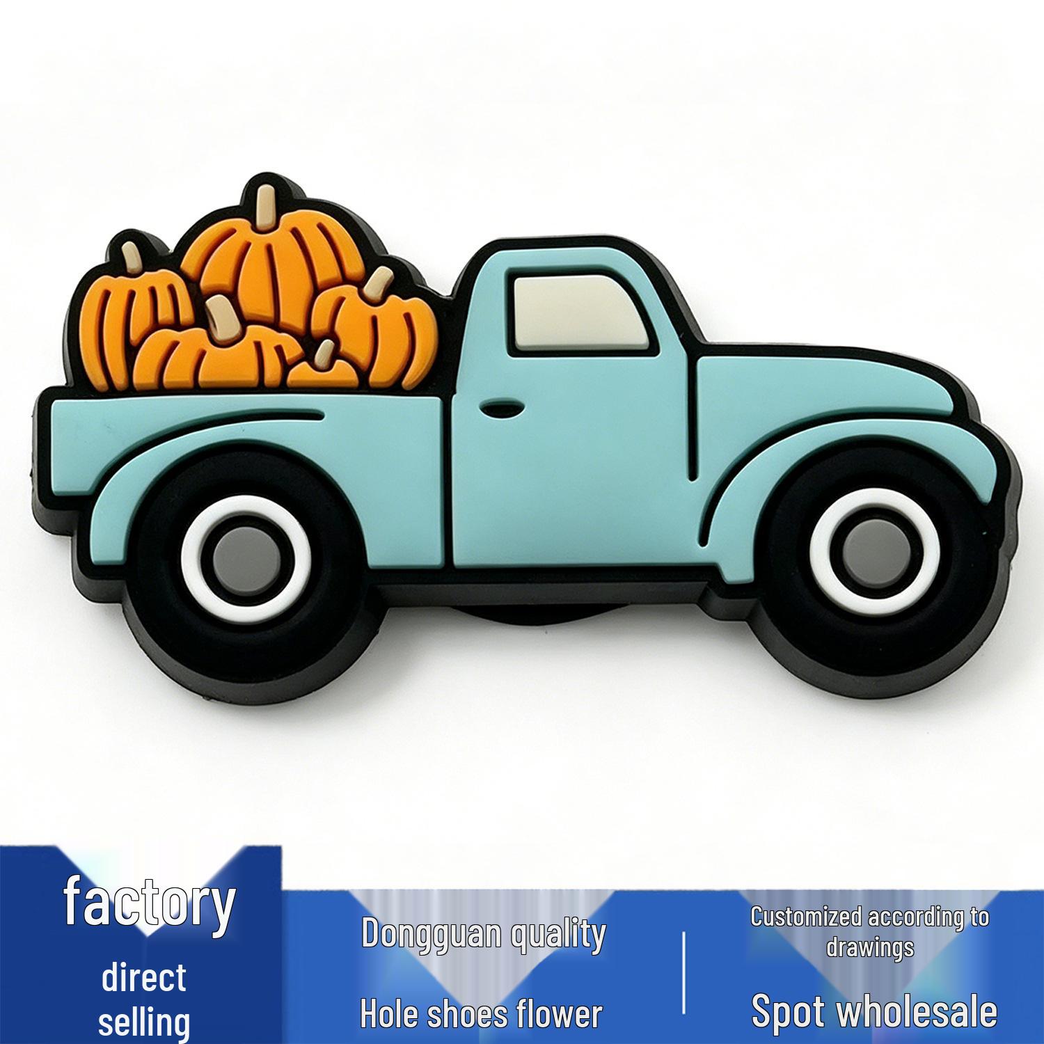 New PVC Car Series Flower Charms for Crocs – Cute, Versatile & Cool Shoe Buckle Accessories
