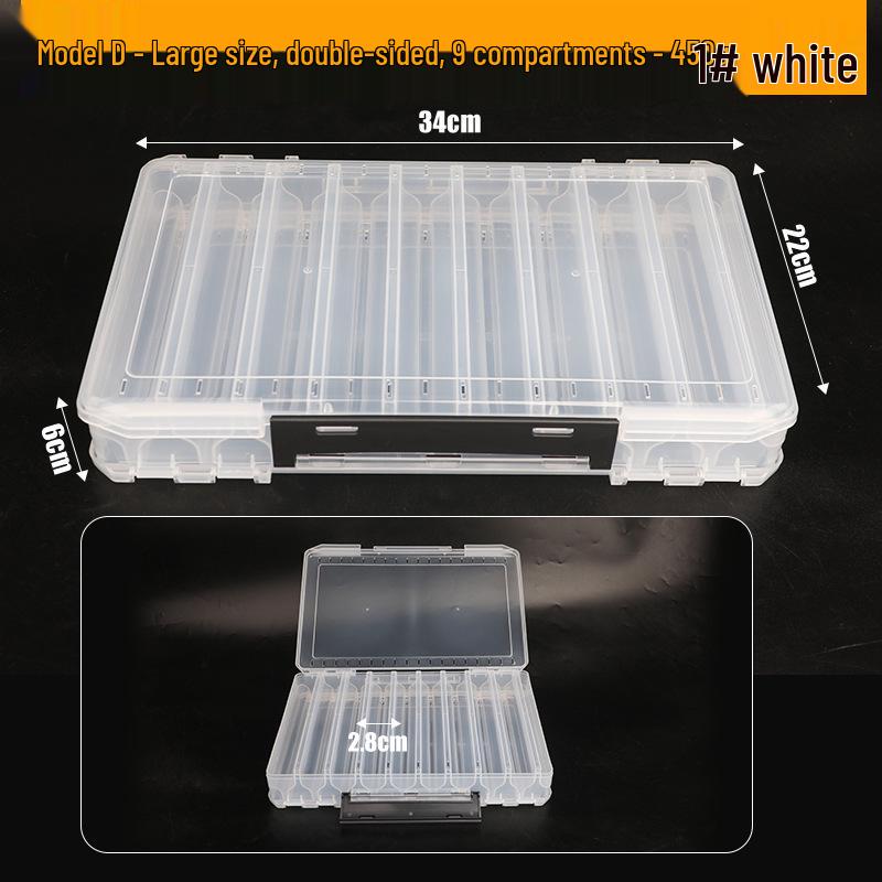Zweischichtige doppelseitige Angelköder-Aufbewahrungsbox