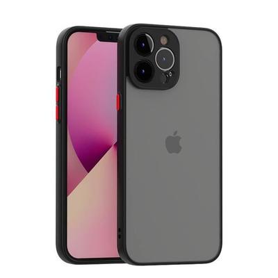 Phone Case - E.F.CONNECTION - for iPhone 13 Pro Max - Semi-rigid - Matte Silicone - Black
