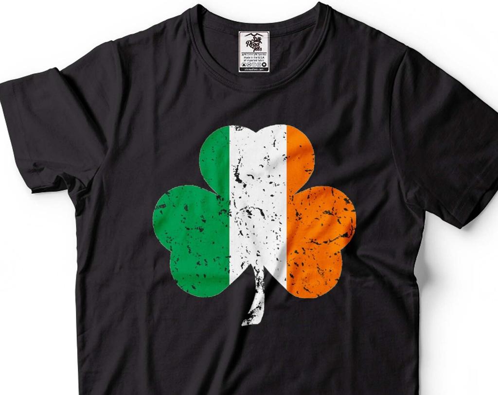 Irish Shamrock Clover T-Shirt: Patriotic St. Patrick's Day Tee