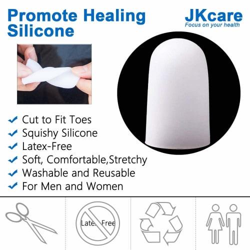 10 Pack Big Toe Caps Protectors, Gel Toe Covers - Cushion for Corns, Calluses, Blister, Ingrown Toenail and Reduce Friction