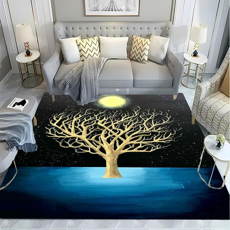 3D Artwork Trees Printing Large Area Carpets for Home Living Room  Kids Bedroom Sofa Doormat Kitchen Floor Rugs Anti-slip  Decor