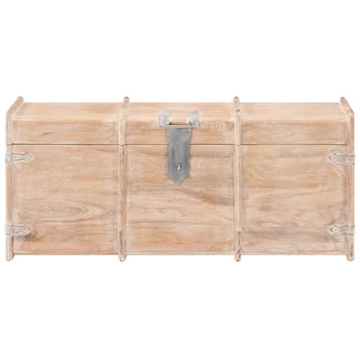 VidaXL Coffre de rangement 90x40x40 cm Bois d'acacia solide