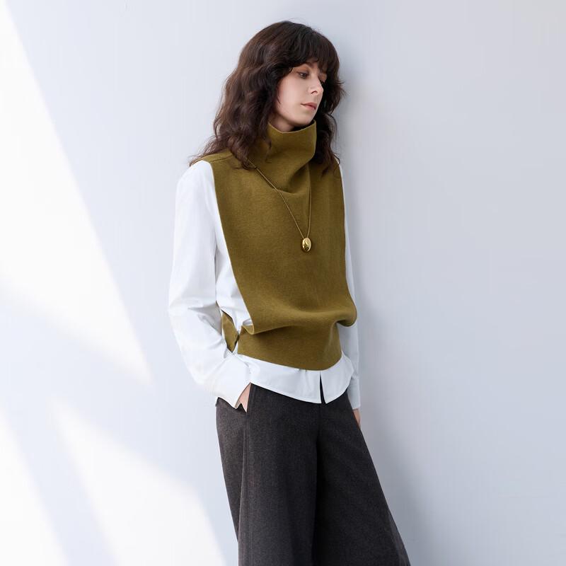 Women's High-Neck Sleeveless Knit Vest