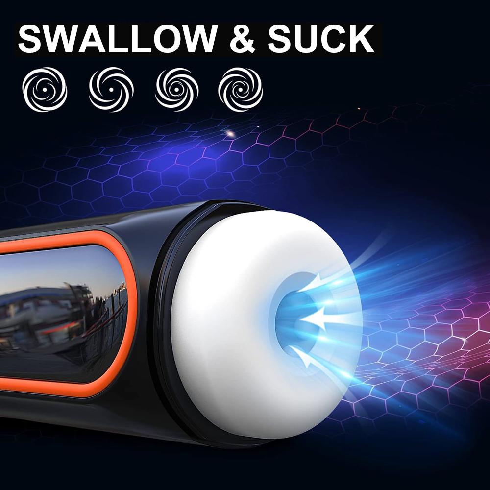 Male Masturbation Cup Blowjob Sex Machine for Men Dick Stroker with Thrusting Vibrating Sucking Modes Sexual Pleasure Tools Penis Exerciser Waterproof