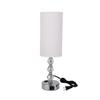 Bedroom Table Lamp Touch Dimmable Bedside Lamp with Fabric Lampshade USB A C Charging Port for Hotel Home