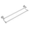 Bath Towel Bar Aluminum Alloy Rust Proof Double Rod Wall Mounted Towel Rack for Bathroom Kitchen