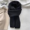 Cold Weather Scarf Neck Wrap Warm Women Color Thickened Knitting Solid Soft Thermal Casual Outfit