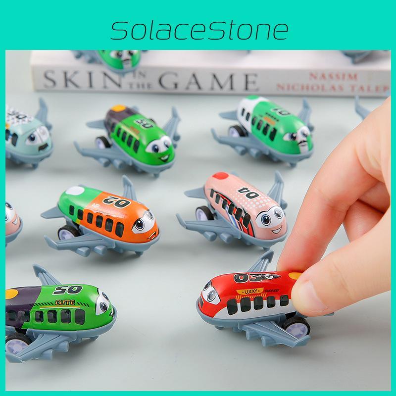 Simulation Mini Trägheits-Cartoon-Passagierflugzeug Kinderspielzeug für interaktives und kognitives Spiel von Kindern