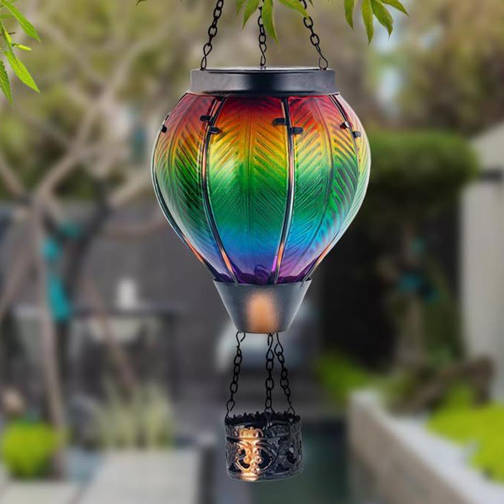 Outdoor Solar Garden Light IP65 Waterproof Garden Hanging Decor LED Light Flickering Flame Birthday Wedding Christmas Decoration
