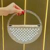 Diamond-encrusted Handbag, Lady's Water Drop Ball Bag, French-style Formal Dress Bag, Crossbody Bag