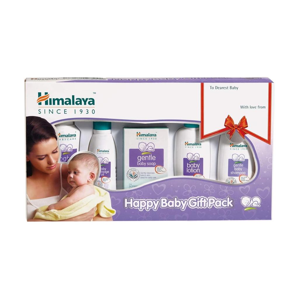 Himalaya Baby Gift Pack – Gentle Shampoo, Lotion, Massage Oil, Soap & Powder Set for Newborns