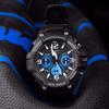 Casio DRESS Fashion Trend Contrast Color Street Retro Classic Three Eyes Six Pin Waterproof Sports Quartz Movement Resin Strap MCW-100H-1A2VDF