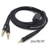Headphone Cable for  G4ME ONE GAME ZERO GSP350 500 600 Stereo Audio Cable
