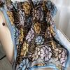 Luxury Brand Autumn and Winter Women New Style Fashion Color Matching Print Silk Scarf Lady Popular Headcloth Beach Shawl