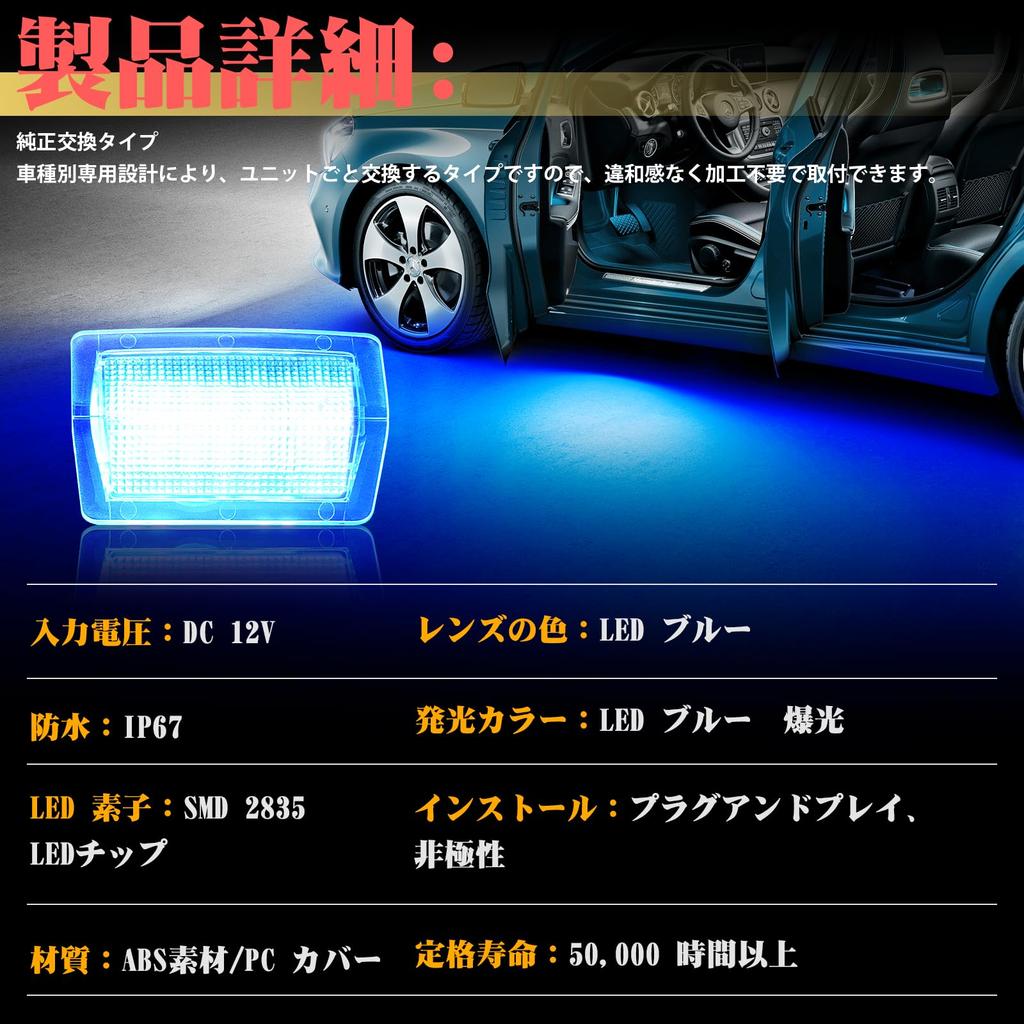 GemPro Applicable Courtesy Lamp White LED Curtain Lamp for Mercedes Benz A Class W176