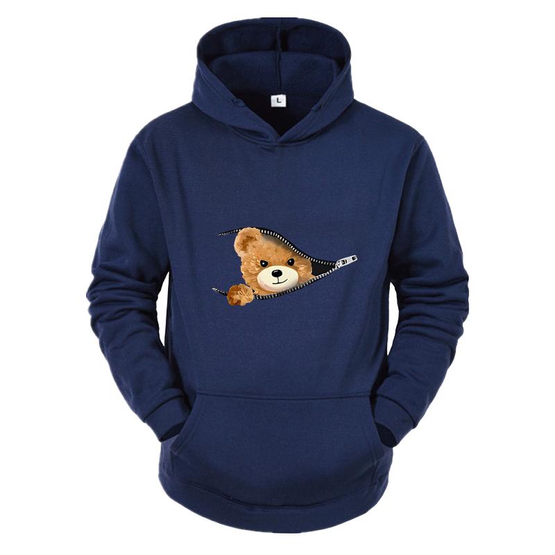 

2025 New Simple Printed Men s Casual Hoodie with Kangaroo Pocket Comfortable Hoodie Loose Casual Autumn/Winter Street Hoodie 3XL