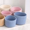 Cosmetics Basket Cotton Rope Storage Basket Nordic Style Woven Storage Basket  Keys
