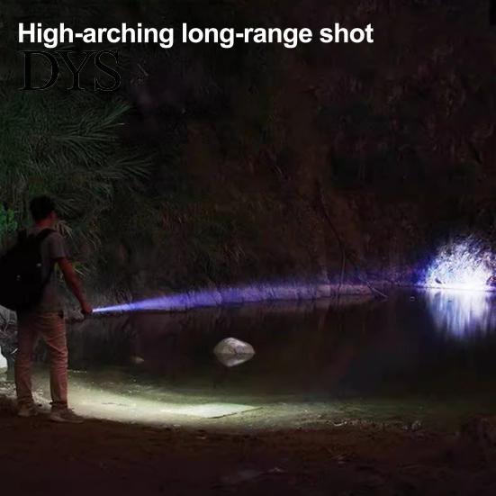 Strobe Mode Emergency Lamp Mini Rechargeable Flashlight, 3 Lighting Modes Adjustable Focus Bright Waterproof Metal Flashlight LED Portable for Camping