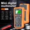 Digital Multimeter Manual Type AC/DC Voltage Current Tester Ohm Ammeter Detector Tool Backlit Screen 1999 Counts with Support