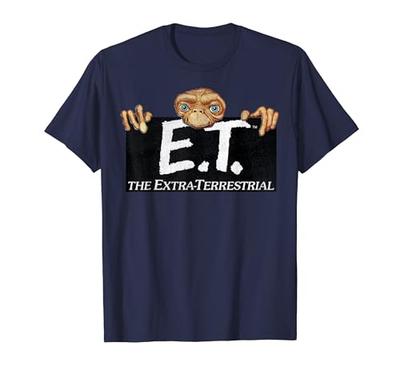 E.T. Terrestrial Hangon A Movie Logo Graphic T-Shirt