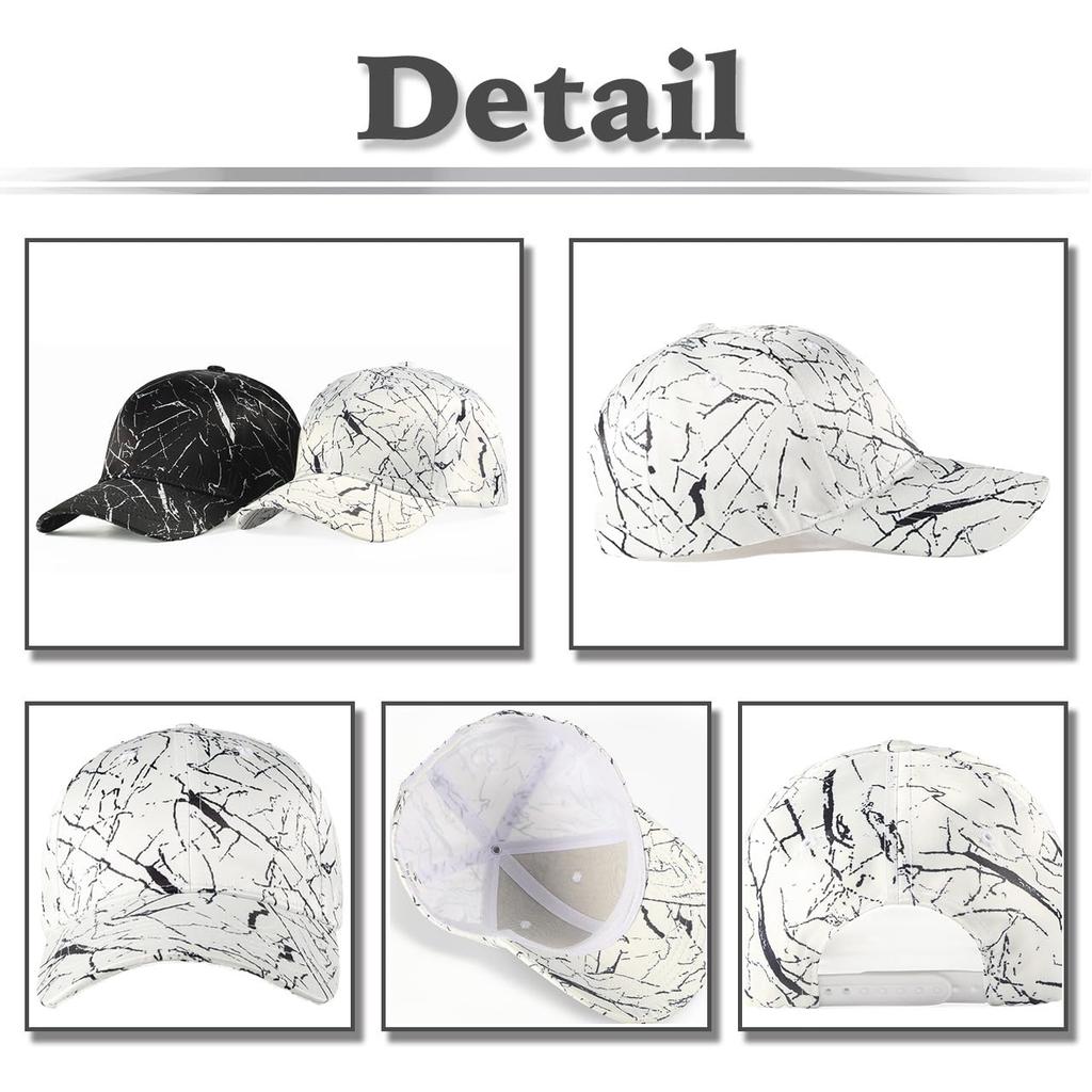 White Fang Lightning Lightning CA636 Cap, Pattern, Hat, Sports, Running, Outdoor, Men's, Women's, (Black)