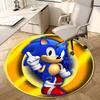 1pc Sonic the Hedgehog Round Carpet, Made of Polyester,Perfect for Decorating Office Chairs, Living Rooms,fplt066