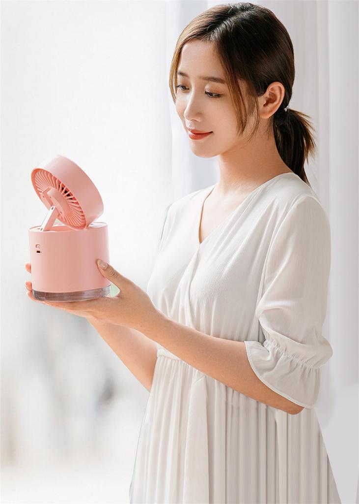 Foldable Portable Tabletop Air 5000mAh Large 30 Hours Quick Air Air Indirect Direction Automatic Disassemble and Mini Cool Water Energy Heat Stroke