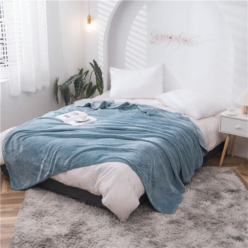 Beds Cover Mat Soft Flannel Blanket Cover Blankets Plush Thicken Car Bed Children Blanket