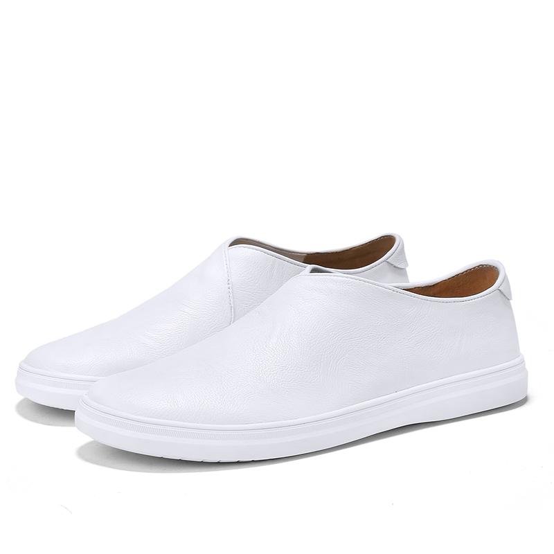 

Модные высококачественные мужские туфли для сноуборда Модные и универсальные стили дизайна Для отдыха на свежем воздухе Молодежные модные кожаные белые туфли 44 белый