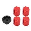 4pcs RC Car Wheel   Center   M4 Nut Fit for    4/SCX10 90046 D90 1/10 1/8 RC Car