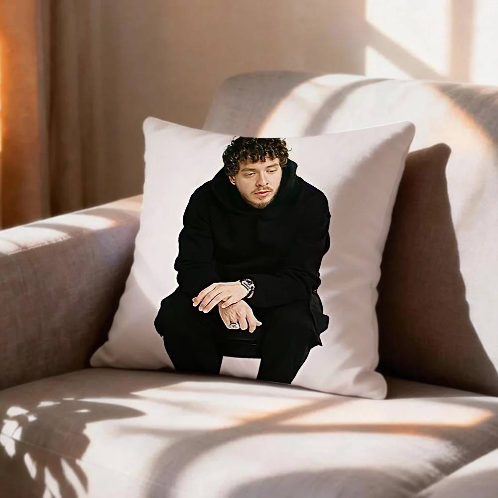 Singer Jack HHarlow  Pillow Case Pattern Printed Pillowcase For Living Room Sofa Cushion Cover