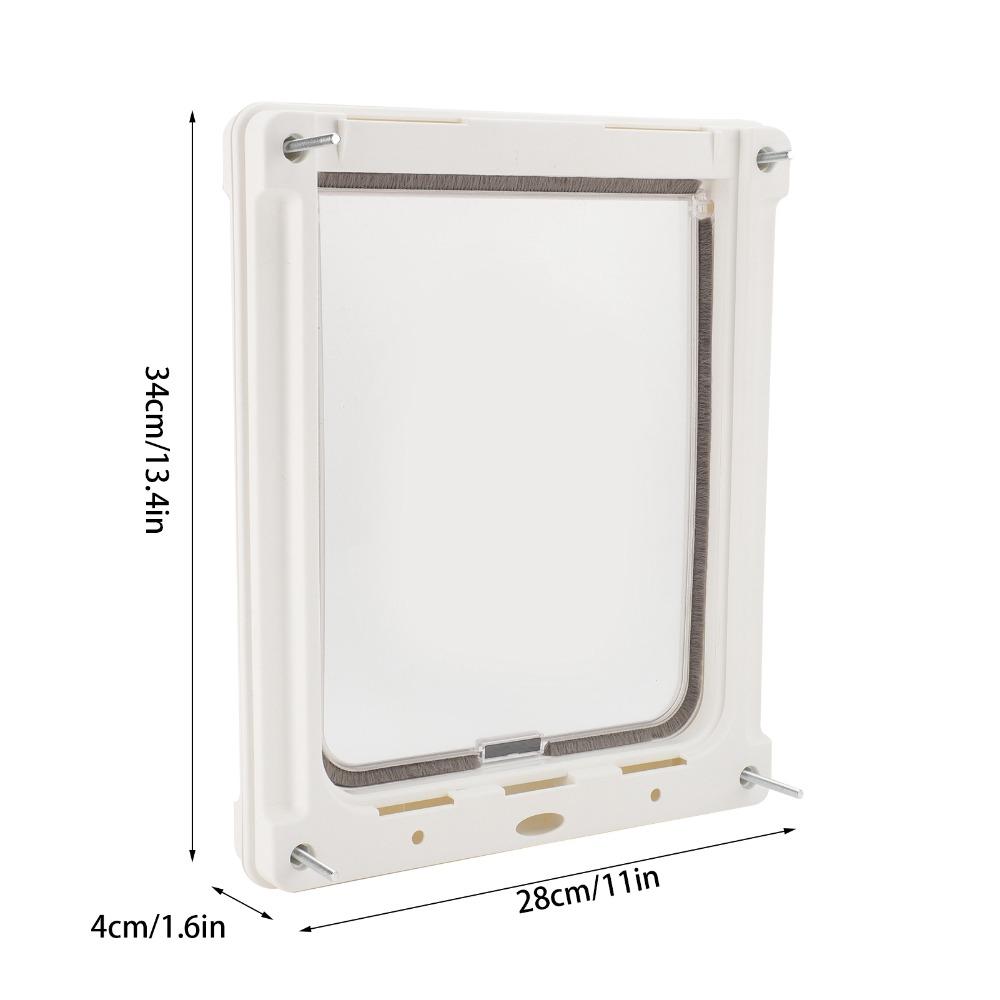 Small Size Cat Flap Two Way Access Pet Passage Safe Opening Pet Access Gate House Door Opening