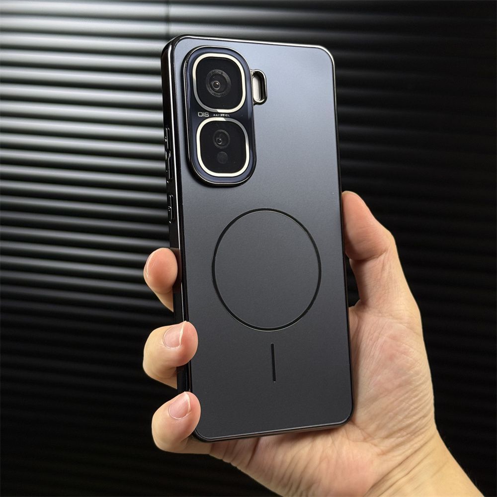 Suitable for iQOONeo11pro Mobile Phone Case, Fine Ring Magnetic Attraction Electroplating AG Matte, with Its Own Lens Film, All-inclusive Anti-drop.