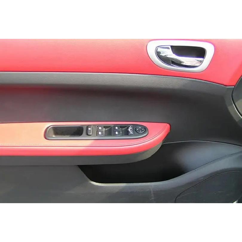 For Peugeot 307cc 2004 2005 2006 2007 2008 Microfiber Leather Car Door Armrest Panel Protective Cover car accessories interior
