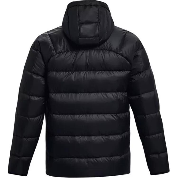 Under Armour Logo Printed Zip-Up Hoodie Jacket Men Jackets Black 1385837-001