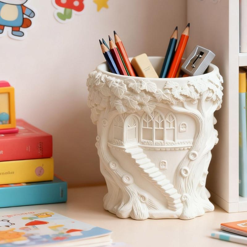 Silicone Tree House Planter Mold For Resin Cement Crafts DIY Jewelry Making Decorative Container Flowerpot Mold