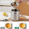Korekaou Deep Fryer Pot & Oil Pot, 3.5L, Gas & IH Compatible, 304 Stainless Steel, Tempura Pot, Multi-purpose Oil Pot, Oil Strainer, Oil Drainer, Oil