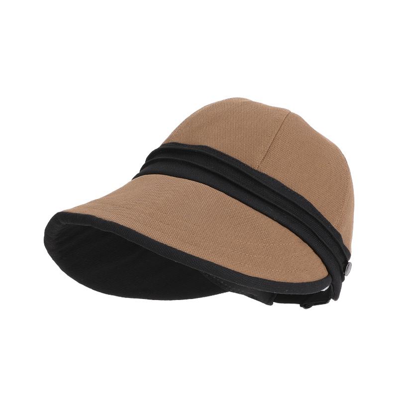 Fashion Color Matching Hat Women's High-end Sense Large Brim Shows Face Small Peaked Hat Outdoor Casual Versatile Baseball Cap