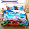 3pcs Custom Name Gaming Roblox Bedding Set Duvet Cover Closure Includes 1 Duvet Cover & 2 Pillowcases for All Seasons Bedroom Decor