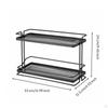 Counter Shelf Organizer with Two Tiers Ventilated Countertop SpaceSaving DoubleLayer
