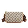 New Checkerboard Light Luxury Women's Shoulder Bag Fashion Niche Design Pillow Bag Texture Messenger Bag