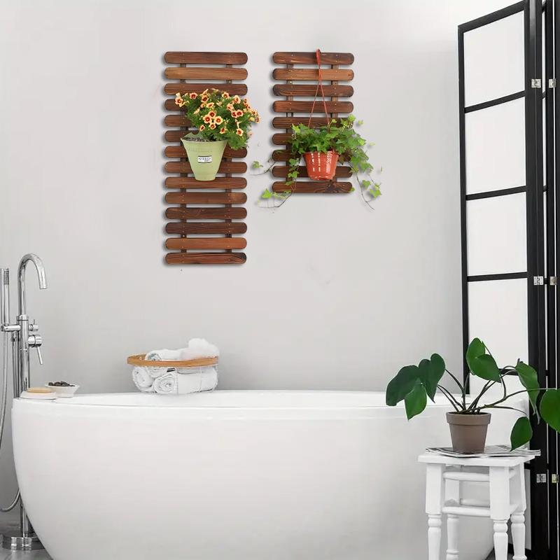 1/2/3pcs Solid Wood Flower Frame For Indoor Outdoor Plants Large Planters Rack Bohemian 30x30cm