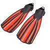 1 Pair Diving Fins TPR Adjustable Long Professional Diving Flippers for Scuba Diving Swimming Surfing Red S