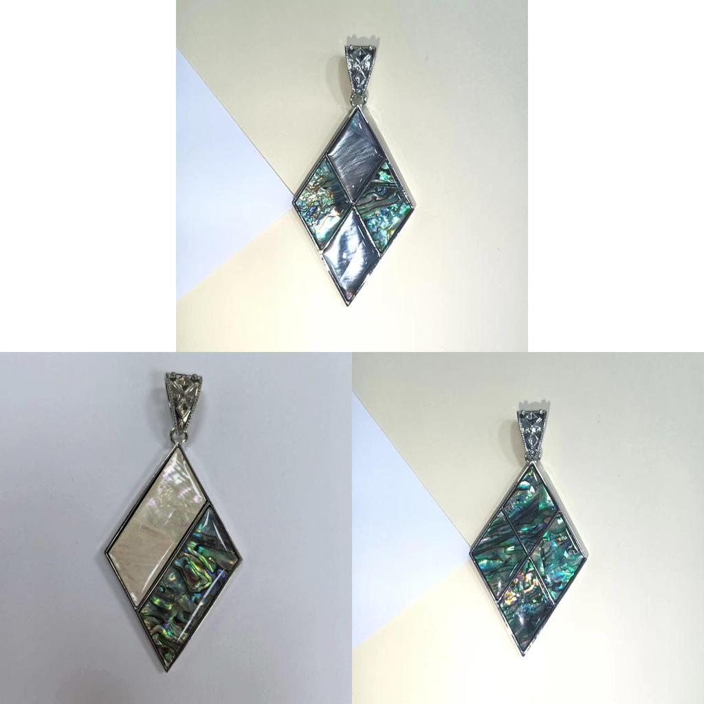 Geometric Shell Pendant Necklace Jewelry Making Accessory For Diy Crafts