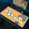 RGB Mouse Pad Laptop Game Hololive Natsuiro Matsuri Keyboard Pad PC Computer Kawaii Desk Mouse Mat HD Accessories Anime Mousepad