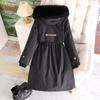 Detachable A Wear Korean Department Tooling  Overcome Women's Long Cotton-padded Coat Windbreaker Coat Cotton-padded Jacket