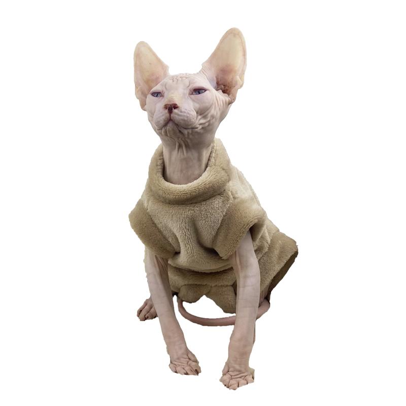 Vesti Per Gatti Senza Peli Gilet Estivo Per Gatti Sottile In Cotone Traspirante Per Sphynx, Devon Rex, Cornish, Piccoli Gatti E Cani  15