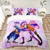 Colorful Fashion Friends Bedding Set - 3 Piece Comforter Cover Gift for Bedroom,Includes No InsertB125